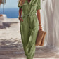 ⏳LAST DAY SALE 50% OFF!!💕Casual Short-sleeved Cotton Jumpsuit