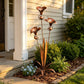 Copper Calla Lily Garden Stake with Bells – Elegant Outdoor Chime Decor 🌿