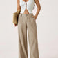 🔥LAST DAY 49% OFF ☀️🛍️Women's Summer Classical Cotton-Linen Lightweight Palazzo Pants