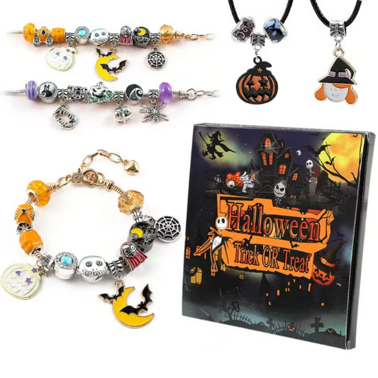 🎃👻LAST DAY PROMOTION - 50%OFF 💜🎁Halloween Treasures Charm Bracelet🎃