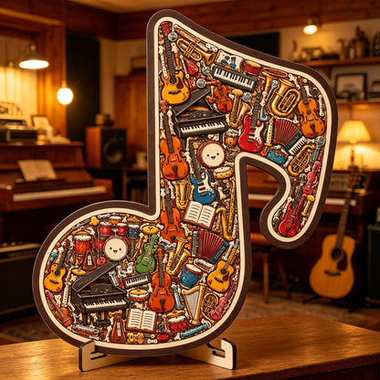 📢📢 Hot Sale Promotion 49% OFF🔥🎶Musical Note Instrument Jigsaw Puzzle Ornament