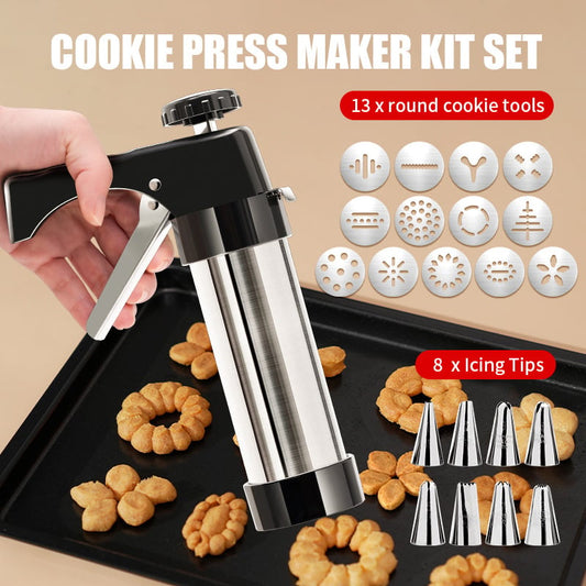 🎅Christmas Sale 49% OFF!!🎄50K+ SOLD! 🎁 Cookie Press Maker Kit