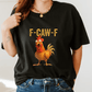 🔥LAST DAY SALE 60% OFF!!💥Only £9.99!!🐓F-Caw-F😍Humorous Chicken Pattern T-Shirt🖤
