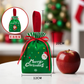 🍎Christmas Velvet Gift Bags, Drawstring Pouches with Handle, Xmas Santa Treat Sacks for Christmas Eve Apple, Candy & Small Gifts