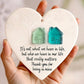 🏠💝"I'm so glad you live next door" Christmas Heart-shaped Ornament