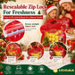🎅LAST DAY SALE 50% OFF!!🎁Easy Fill, Easy Seal🎄 Festive Self-Seal Treat Bags – Santa & Snowman Print | Resealable, Food-Safe & Perfect for Cookies, Chocolates & Little Gifts⛄
