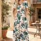 👗 V-Neck Maxi Dress — Elegant, Waist-Defining, Comfortable, and Casual Summer Long Dress