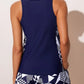 ☀️2026 HOT SALE 49% OFF👙🌸Blouson Tankini Swimsuits for Women Tummy Control Two Piece Bathing Suits with Sporty Pockets Swim Shorts