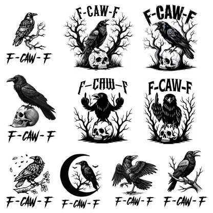🔥LAST DAY BUY 2 GET 1 FREE🤣🐦‍⬛F-CAW-F Stickers