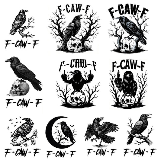 🔥LAST DAY BUY 2 GET 1 FREE🤣🐦‍⬛F-CAW-F Stickers