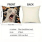 🐐Funny Screaming Goat Pillowcase - Short Plush Abstract Animal Print, Zipper Closure Home Party Decor