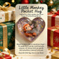 🐵💕Viral Punch Monkey Pocket Hug with Gift Card💌- Emotional Gift for Animal Lovers, Family, Friends, Loved Ones🎁