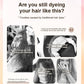 🧴3-in-1 hair dye comb | Easy hair dyeing at home with a built-in brus