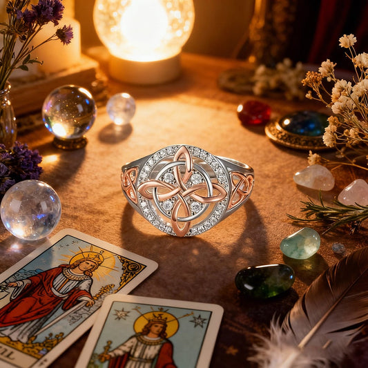 🔮💍Handmade Witch's Return-Knot Protection Ring💞Protect Your Loved Ones