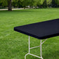 Stretch Fabric Table Top Cap Cover – Elastic Edge, Waterproof & Reusable