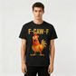 🔥LAST DAY SALE 60% OFF!!💥Only £9.99!!🐓F-Caw-F😍Humorous Chicken Pattern T-Shirt🖤