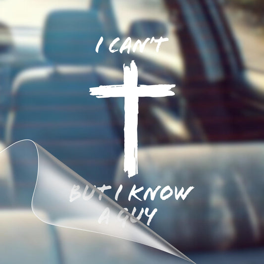 🔥LAST DAY SALE 60% OFF!!💥✝️I Can't, But I Know A Guy - Christian Jesus Cross Car