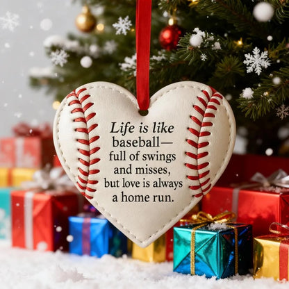 🔥LAST DAT BUY 7 GET 7 FREE❤️Heart-shaped Baseball Ornaments⚾