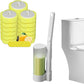 🔥Disposable Toilet Cleaning System:🚽✨Toilet Brush & Holder Kit with 24PCS Pre-Soaked Cleaner
