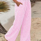 ⏳LAST DAY SALE 50% OFF!🎁Striped Gingham Wide Leg Pants High Waisted With Pockets