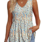 2026 Women's Flowy Peplum Tank Top – V Neck Sleeveless Stretchy Summer Top
