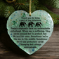 🔥Last Day 50% OFF -🎁🐘Heartfelt Elephant Sisterhood Keepsake - Ceramic Heart Ornament