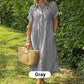 🌸Spring Sale-49% Off💃Striped Lapel Button Down Shirt Dress | With Functional Pockets
