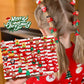 🎁Christmas Hot Sale - 🎄10pcs/Set Cute Christmas Hair Scrunchies, Ideal For Holiday Hairstyles🎀