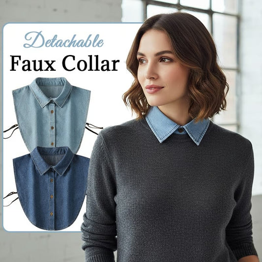 💥LAST DAY SALE 50% OFF⏰Denim False Collar: Elevate Your Style with a Touch of Rebel Chic – Where Classic Meets Edgy!