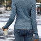 Elegant Women's Casual Knit Sweater, Long Sleeve Warm Pullover for Spring & Fall, Korean Style Holiday Fashion Top