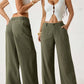 🔥LAST DAY 49% OFF ☀️🛍️Women's Summer Classical Cotton-Linen Lightweight Palazzo Pants