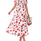🌸 Ditsy Floral Square Neck Mini Dress | Stretch Smocked Bodice & Puff Sleeves 💐