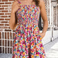 🏝️LAST DAY SALE 50% OFF💃Women's Summer Square Neck Sleeveless Loose Casual Short Smocked Romper