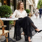 🏆Limited Time Sale 49% OFF🌊Women's Asymmetrical Chiffon Wide-Leg Pants