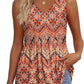 2026 Women's Flowy Peplum Tank Top – V Neck Sleeveless Stretchy Summer Top