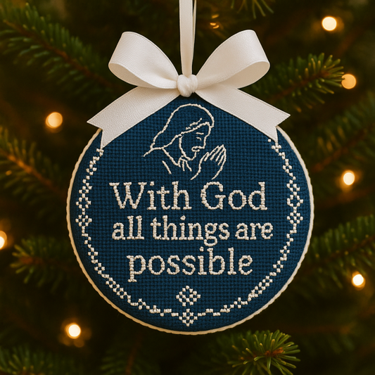 🎉Early Christmas Sale 49% OFF🎄🎄Jesus Praying Cross-Stitch Ornament🎅