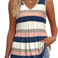 2026 Women's Flowy Peplum Tank Top – V Neck Sleeveless Stretchy Summer Top