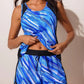 ☀️2026 HOT SALE 49% OFF👙🌸Blouson Tankini Swimsuits for Women Tummy Control Two Piece Bathing Suits with Sporty Pockets Swim Shorts
