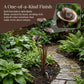 Copper Calla Lily Garden Stake with Bells – Elegant Outdoor Chime Decor 🌿