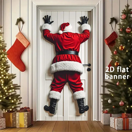 🏆Christmas Pre Sale 49% OFF - 🎉🎉Happy Christmas Door Banner(35.4x70.8in)