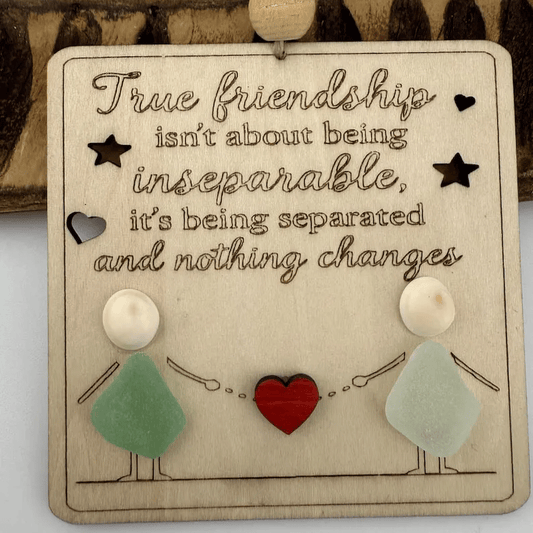 🎉Early Christmas Sale 49% OFF🎄👭True Friendship Sea Glass Keepsake Ornament