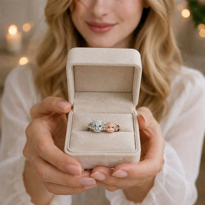 🐮Highland Cow Guardian Ring: A warm presence on your fingertip, symbolising the deep bond between mother and child