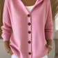 🔥Limited Hot Sale 50% OFF🎁🧥Women Cotton Plain Long Sleeve Comfy Casual Cardigan