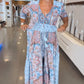 🔥2026 New Arrivals: 60% Off for a Limited Time!⏰Women’s Elegant Floral Drawstring Long Dress