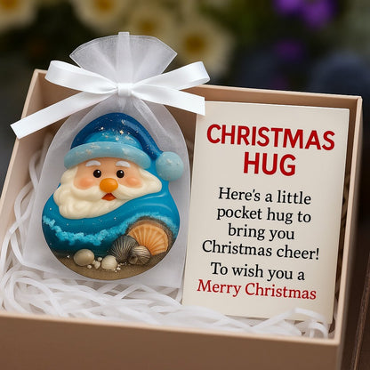 🔥LAST DAY 50% OFF - 🎅✨Sea Glass Santa Pocket Hug – Christmas Warmth in Your Hands! 🎄