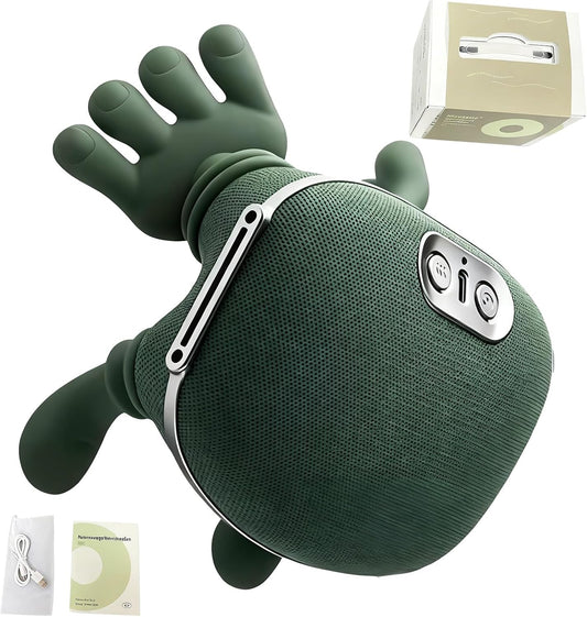 🎅Christmas Hot Sale 60% Off🎁3D Shiatsu Neck Massager + Heat 🔥 Deep Kneading Pain Relief for Shoulders/Back! 😌