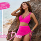 👙LAST DAY SALE 50% OFF🌊Women’s High Waisted Tummy Control Mesh Sarong Wraps Bathing Suit Bikini Set