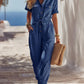 ⏳LAST DAY SALE 50% OFF!!💕Casual Short-sleeved Cotton Jumpsuit