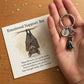 🎅Christmas Hot Sale 60% Off🎁🦇Emotional Support Bat Inspirational Keychain