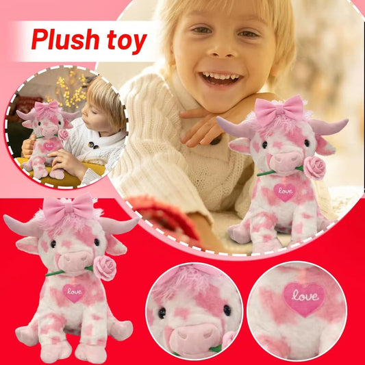 🎁Last Day Promotion 60% OFF🐮Adorable Pink Highland Cow Plush